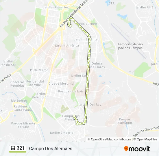 321 Bus Line Map