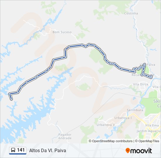 Rota da linha 408a10: horários, paradas e mapas - Cardoso de Almeida  (Atualizado)