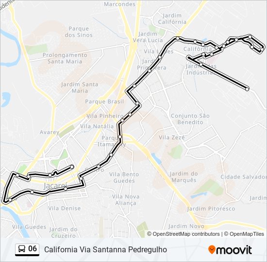 Mapa de 06 de autobús