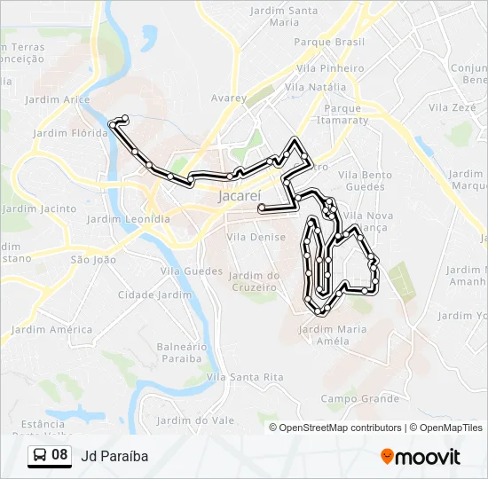 08 Bus Line Map