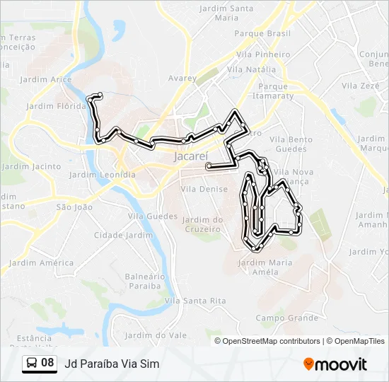 08 Bus Line Map