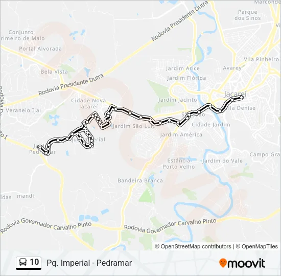 10 Bus Line Map