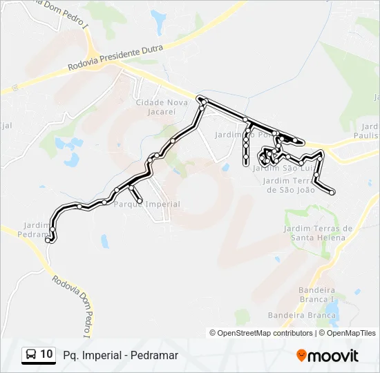 10 Bus Line Map