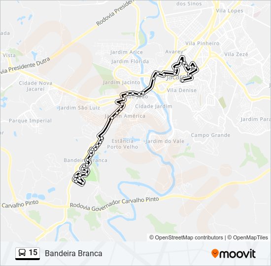 15 bus Line Map