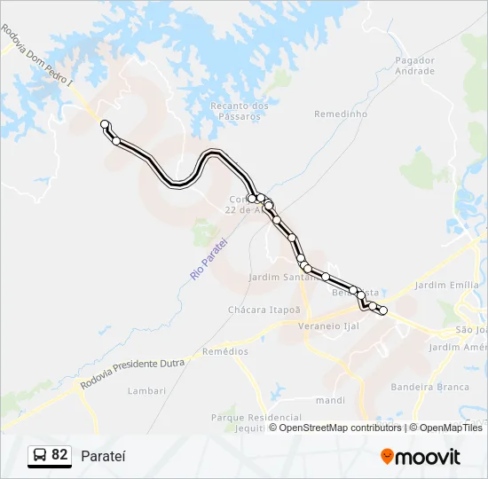 82 Bus Line Map