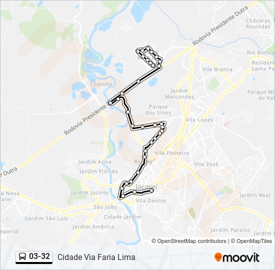 03-32 bus Line Map
