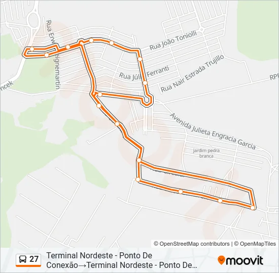 27 Bus Line Map
