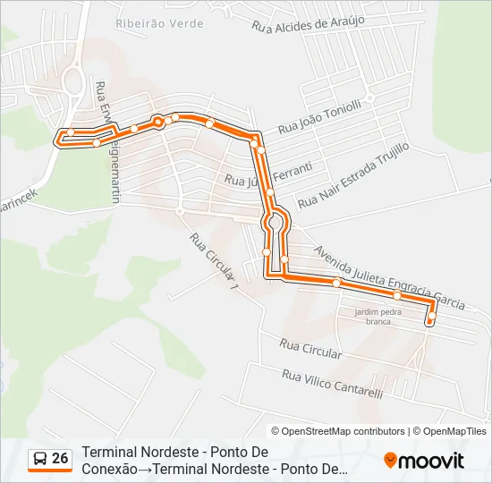 26 Bus Line Map