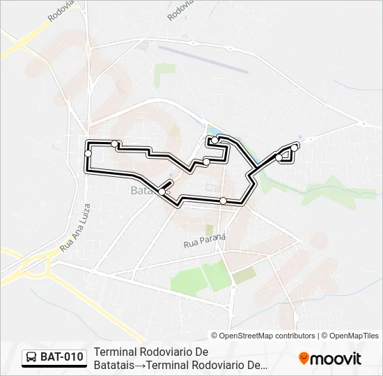 BAT-010 Bus Line Map