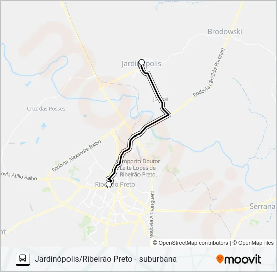 5584 - A - 1 Bus Line Map