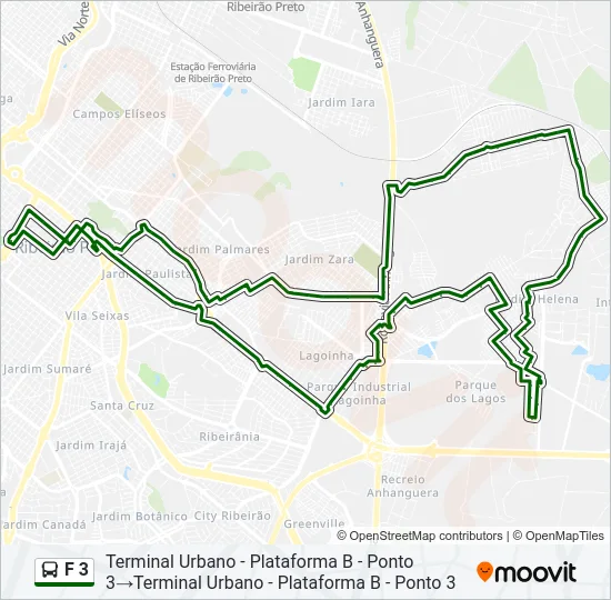 F 3 Bus Line Map