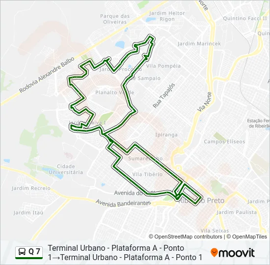 Q 7 Bus Line Map
