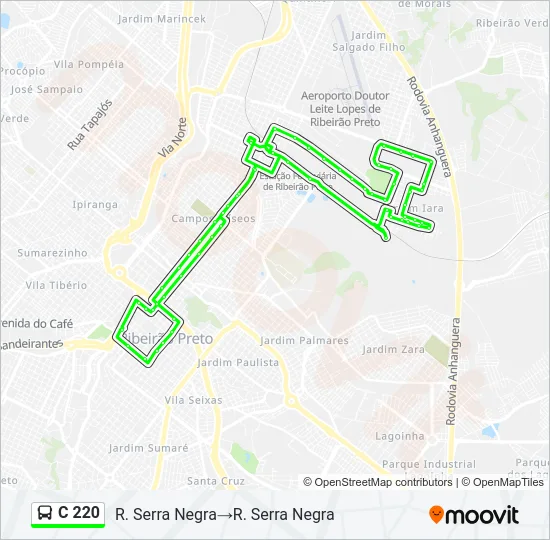 C 220 Bus Line Map