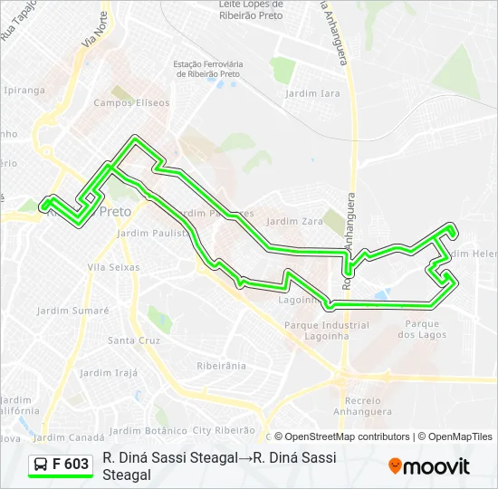 F 603 Bus Line Map