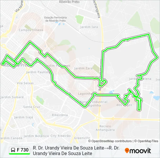 F 730 Bus Line Map