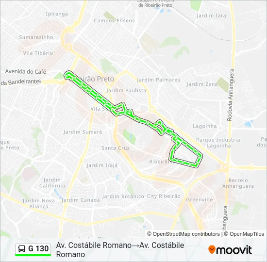 G 130 Bus Line Map