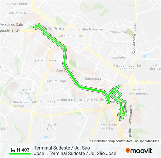 H 403 Bus Line Map