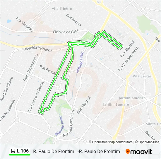 L 106 Bus Line Map