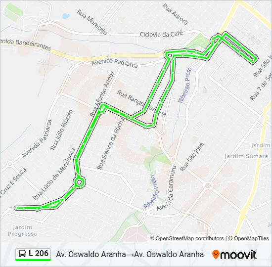 L 206 Bus Line Map