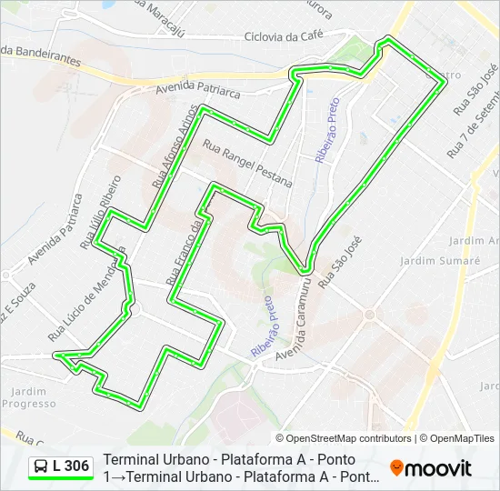L 306 Bus Line Map