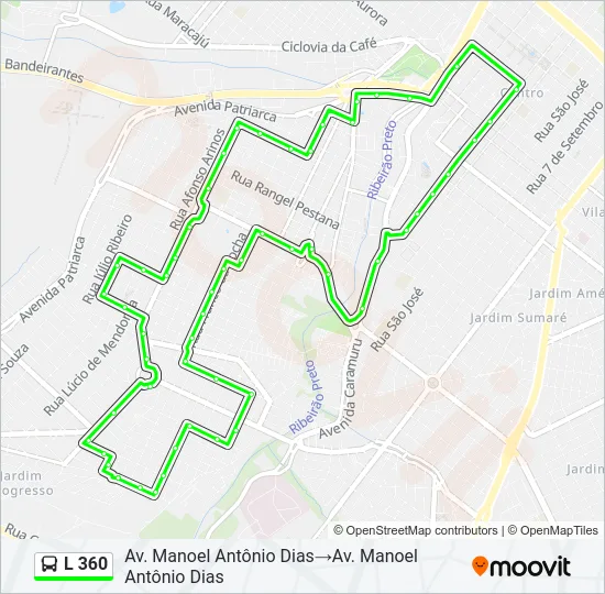 L 360 Bus Line Map
