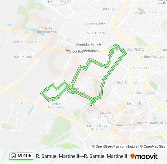 M 406 Bus Line Map