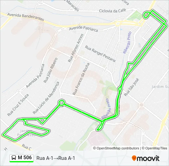 M 506 Bus Line Map