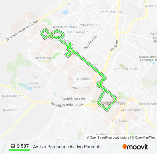 Q 507 Bus Line Map