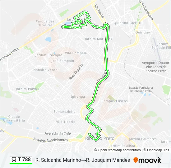 T 788 Bus Line Map