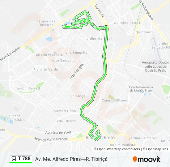 T 788 Bus Line Map