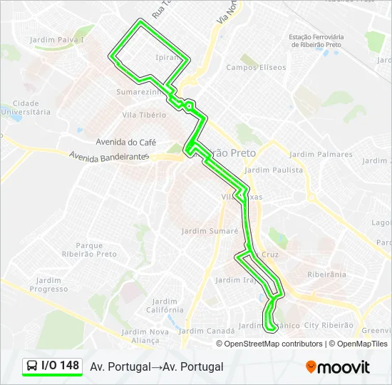 I/O 148 Bus Line Map