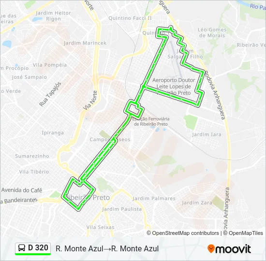 D 320 Bus Line Map