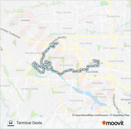 303 TOKIO Bus Line Map