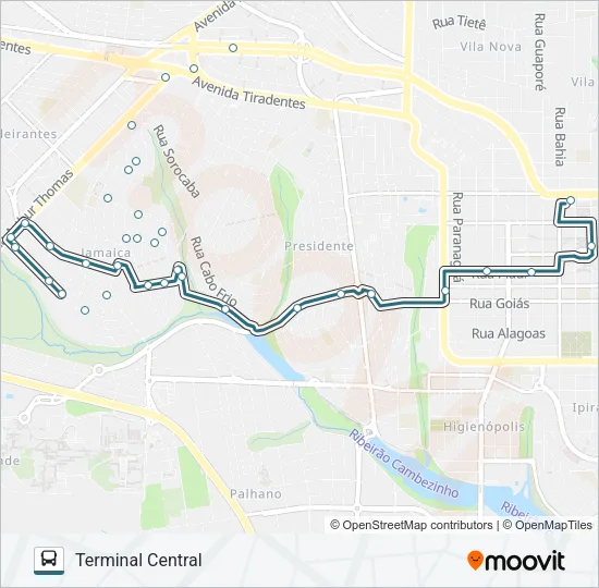 303 TOKIO Bus Line Map