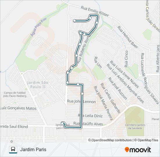 426 PARIS bus Line Map