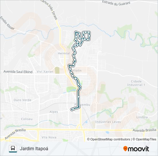 415 ITAPOÁ bus Line Map