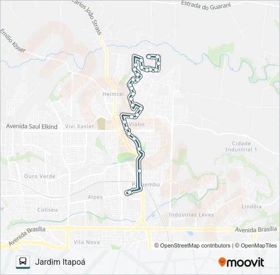 415 ITAPOÁ Bus Line Map