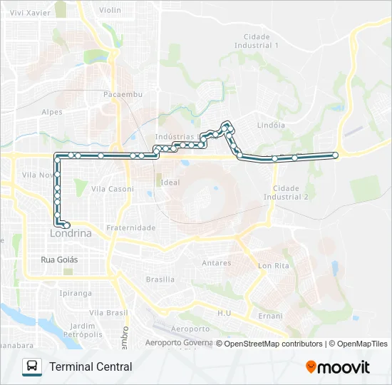 100 ALEMANHA Bus Line Map