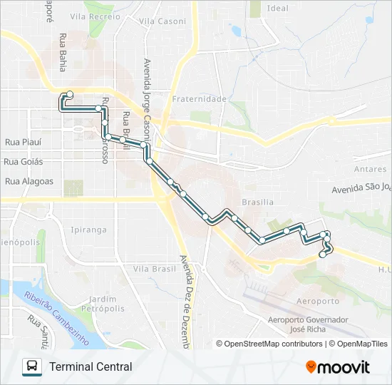 108 ALBATROZ Bus Line Map
