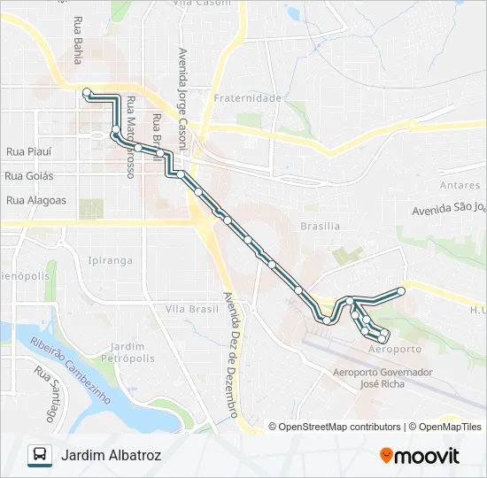 108 ALBATROZ Bus Line Map
