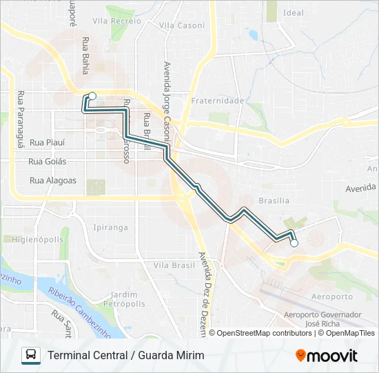 108 ALBATROZ Bus Line Map