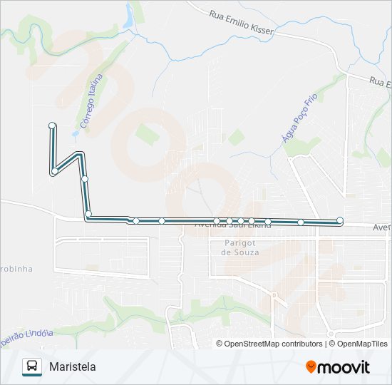 424 MARISTELA bus Line Map