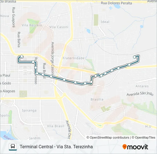 104 INTERLAGOS Bus Line Map