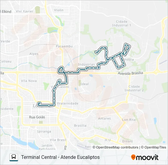 111 EUCALIPTOS Bus Line Map