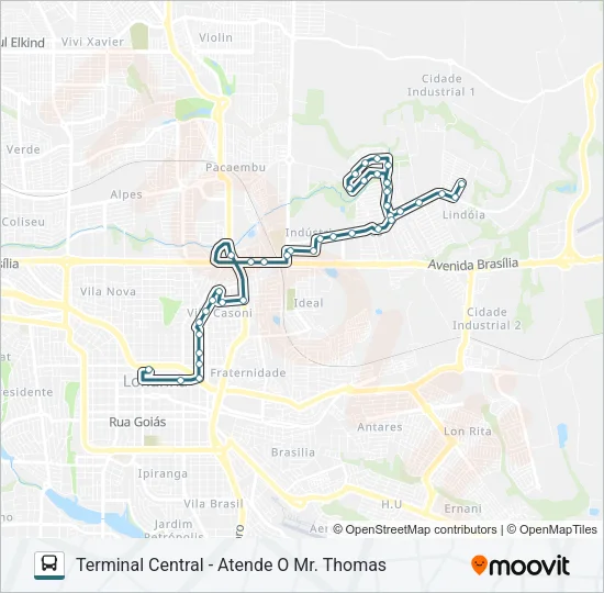 111 EUCALIPTOS Bus Line Map