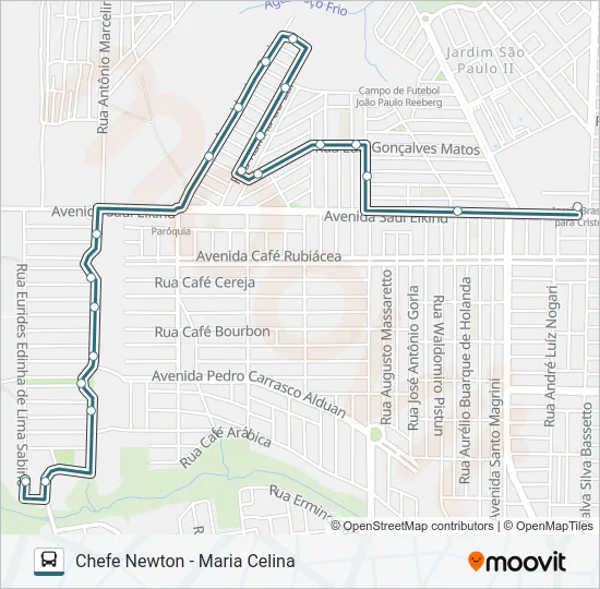 401 CHEFE NEWTON Bus Line Map