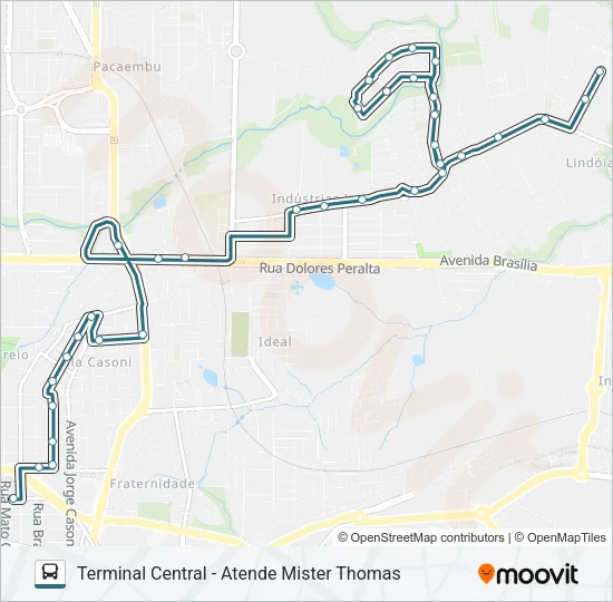 110 MISTER THOMAS Bus Line Map