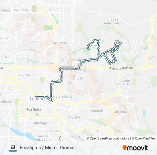 110 MISTER THOMAS Bus Line Map