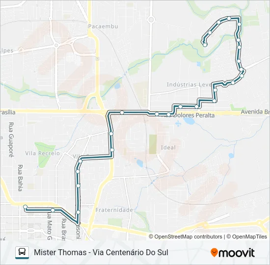 110 MISTER THOMAS Bus Line Map