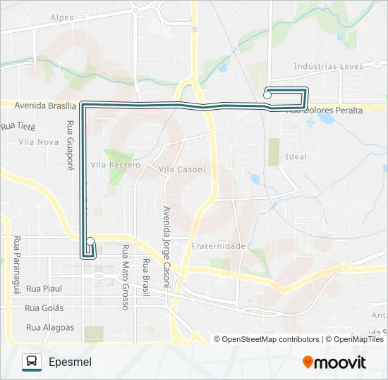 110 MISTER THOMAS Bus Line Map